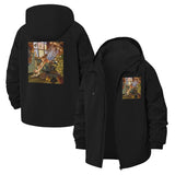 Anime Cat Cafe Unisex Full-Zip Printed Waterproof Hooded Windbreaker