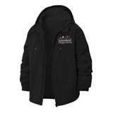 Floral Educational Diagnostician Unisex Full-Zip Printed Waterproof Hooded Windbreaker