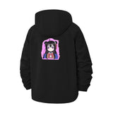 Cute Anime Girl Unisex Full-Zip Printed Waterproof Hooded Windbreaker