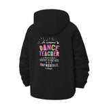 Dance Teacher Tribute Unisex Full-Zip Printed Waterproof Hooded Windbreaker