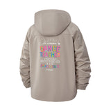 Dance Teacher Tribute Unisex Full-Zip Printed Waterproof Hooded Windbreaker
