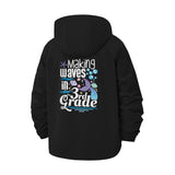 Making Waves 3rd Grade Unisex Full-Zip Printed Waterproof Hooded Windbreaker