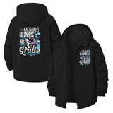 Making Waves 3rd Grade Unisex Full-Zip Printed Waterproof Hooded Windbreaker