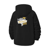 Graduation Mom Unisex Full-Zip Printed Waterproof Hooded Windbreaker