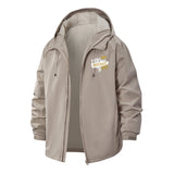 Graduation Mom Unisex Full-Zip Printed Waterproof Hooded Windbreaker