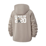 Graduation Class Unisex Full-Zip Printed Waterproof Hooded Windbreaker