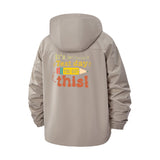 Motivational Test Day Unisex Full-Zip Printed Waterproof Hooded Windbreaker
