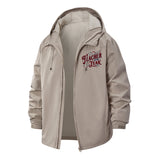 Teacher of the Year Unisex Full-Zip Printed Waterproof Hooded Windbreaker