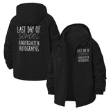 Last Day of School Autograph Unisex Full-Zip Printed Waterproof Hooded Windbreaker