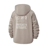 Last Day of School Autograph Unisex Full-Zip Printed Waterproof Hooded Windbreaker
