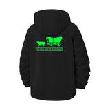 Retro Gaming Motif Unisex Full-Zip Printed Waterproof Hooded Windbreaker