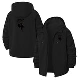 BMX Freestyle Unisex Full-Zip Printed Waterproof Hooded Windbreaker