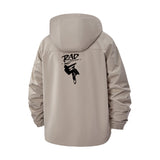 BMX Freestyle Unisex Full-Zip Printed Waterproof Hooded Windbreaker