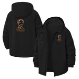 Graphic Portrait Unisex Full-Zip Printed Waterproof Hooded Windbreaker