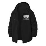 Graffiti Wall Art Unisex Full-Zip Printed Waterproof Hooded Windbreaker