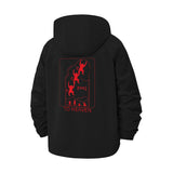 Climbing to Heaven Unisex Full-Zip Printed Waterproof Hooded Windbreaker