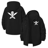 Crossed Tools Unisex Full-Zip Printed Waterproof Hooded Windbreaker