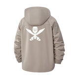 Crossed Tools Unisex Full-Zip Printed Waterproof Hooded Windbreaker