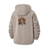 Fierce Animal Skull Unisex Full-Zip Printed Waterproof Hooded Windbreaker