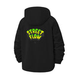 Street Flow Unisex Full-Zip Printed Waterproof Hooded Windbreaker