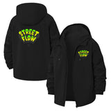 Street Flow Unisex Full-Zip Printed Waterproof Hooded Windbreaker