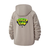 Street Flow Unisex Full-Zip Printed Waterproof Hooded Windbreaker