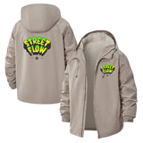 Street Flow Unisex Full-Zip Printed Waterproof Hooded Windbreaker