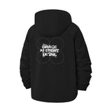 Grace in Every Detail Unisex Full-Zip Printed Waterproof Hooded Windbreaker