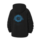 Blessed Thorn Circle Unisex Full-Zip Printed Waterproof Hooded Windbreaker