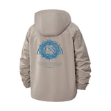 Blessed Thorn Circle Unisex Full-Zip Printed Waterproof Hooded Windbreaker