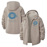 Blessed Thorn Circle Unisex Full-Zip Printed Waterproof Hooded Windbreaker