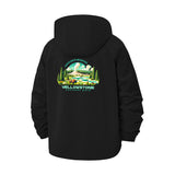 Yellowstone National Park Unisex Full-Zip Printed Waterproof Hooded Windbreaker
