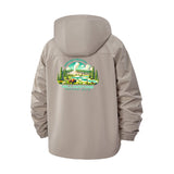 Yellowstone National Park Unisex Full-Zip Printed Waterproof Hooded Windbreaker