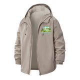 Yellowstone National Park Unisex Full-Zip Printed Waterproof Hooded Windbreaker