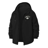 Unity Football Unisex Full-Zip Printed Waterproof Hooded Windbreaker