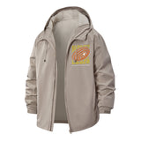 Reality Loops Unisex Full-Zip Printed Waterproof Hooded Windbreaker