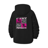 Graphic Persona Unisex Full-Zip Printed Waterproof Hooded Windbreaker