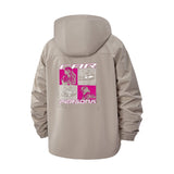 Graphic Persona Unisex Full-Zip Printed Waterproof Hooded Windbreaker