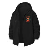 Festive Reindeer Unisex Full-Zip Printed Waterproof Hooded Windbreaker
