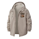 Sombrero Fiesta Unisex Full-Zip Printed Waterproof Hooded Windbreaker