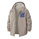 Snake Theory Unisex Full-Zip Printed Waterproof Hooded Windbreaker