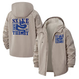 Snake Theory Unisex Full-Zip Printed Waterproof Hooded Windbreaker