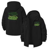 Mongolian Steppe Landscape Unisex Full-Zip Printed Waterproof Hooded Windbreaker