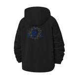 Radiant Skull Unisex Full-Zip Printed Waterproof Hooded Windbreaker
