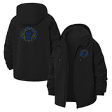 Radiant Skull Unisex Full-Zip Printed Waterproof Hooded Windbreaker