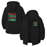 Ocean Vibes Endless Rides Unisex Full-Zip Printed Waterproof Hooded Windbreaker