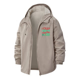 Ocean Vibes Endless Rides Unisex Full-Zip Printed Waterproof Hooded Windbreaker