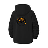 Cute Wizard Emoji Unisex Full-Zip Printed Waterproof Hooded Windbreaker