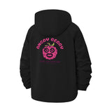 Angry Berry Cartoon Unisex Full-Zip Printed Waterproof Hooded Windbreaker
