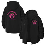 Angry Berry Cartoon Unisex Full-Zip Printed Waterproof Hooded Windbreaker
